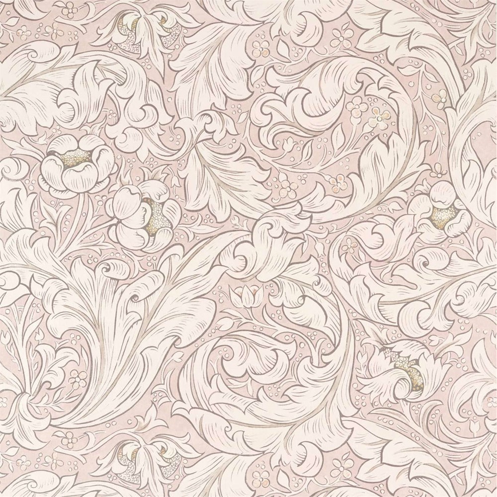 Pure Bachelors Button Wallpaper Panel 216553 by Morris & Co in Faded Sea Pink